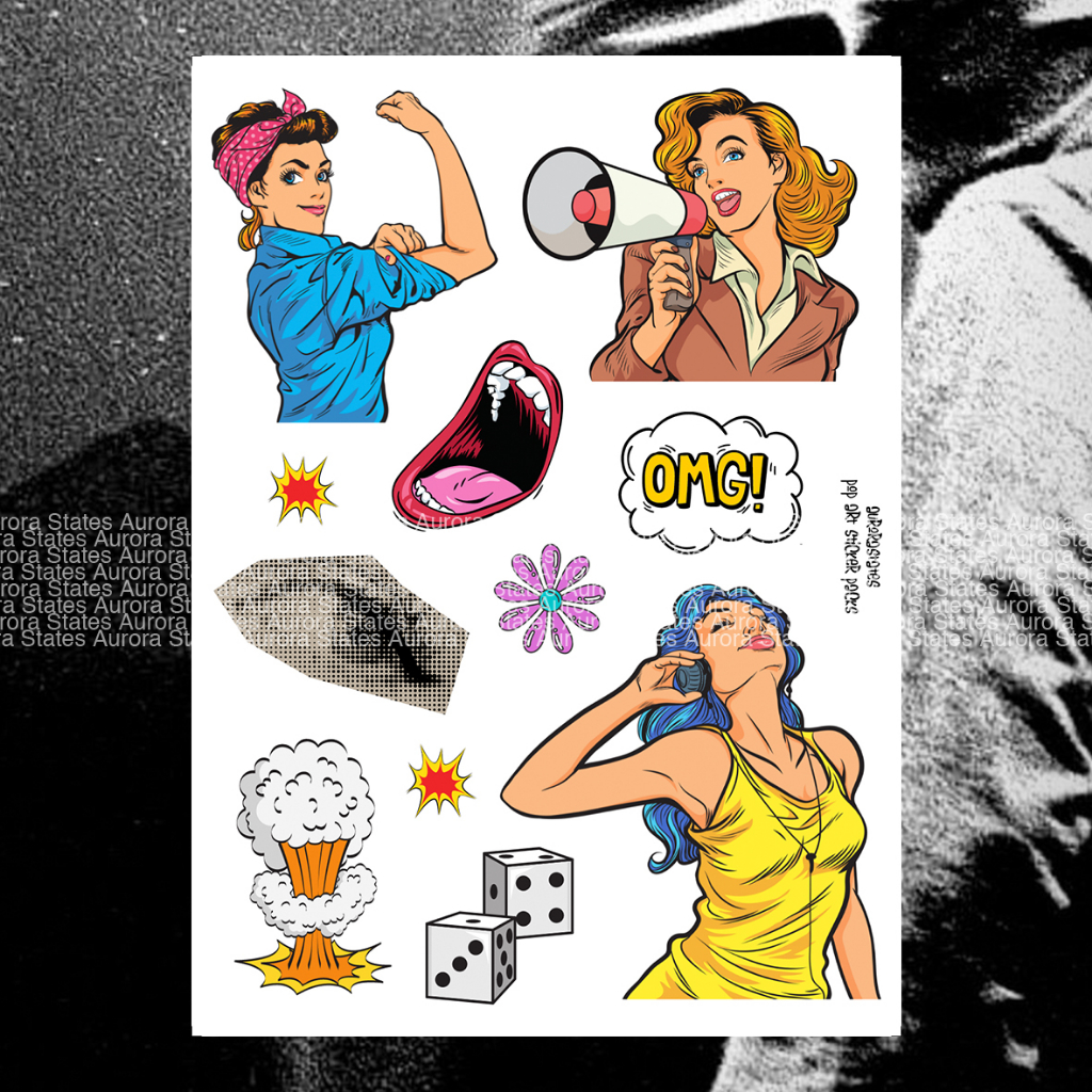 

POP ART DESIGN | STICKER POP ART | STIKER CASE HP | STICKER LAPTOP | STIKER HELM | CUSTOM STICKER