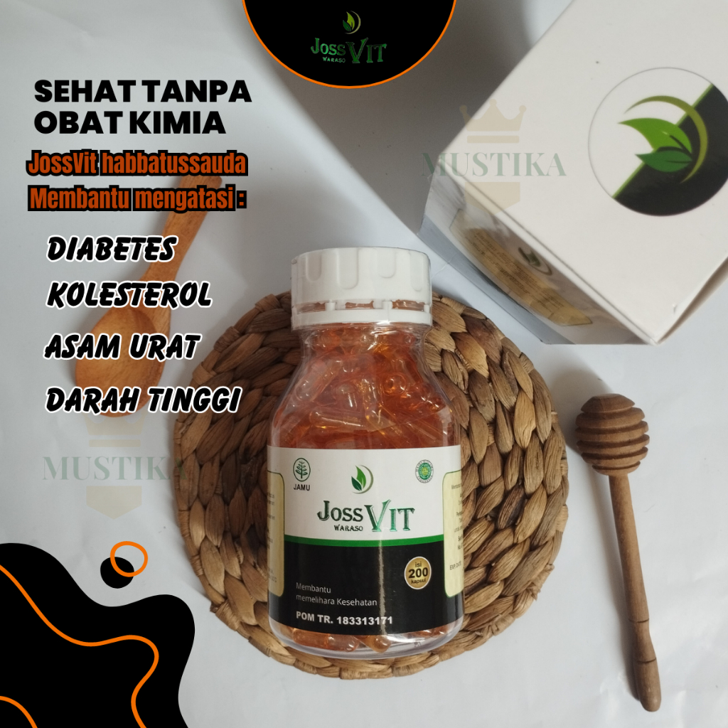 JosVit Habatusauda Obat Kolesterol Asamurat Diabetes Original