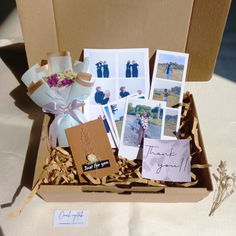gift box | gift box foto polaroid mini buket |  kado ultah kado anniversary kado cewek aesthetic