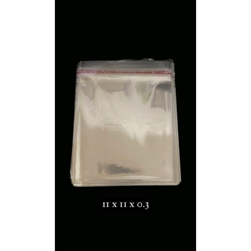 Plastik PP OPP 11×11×0.3