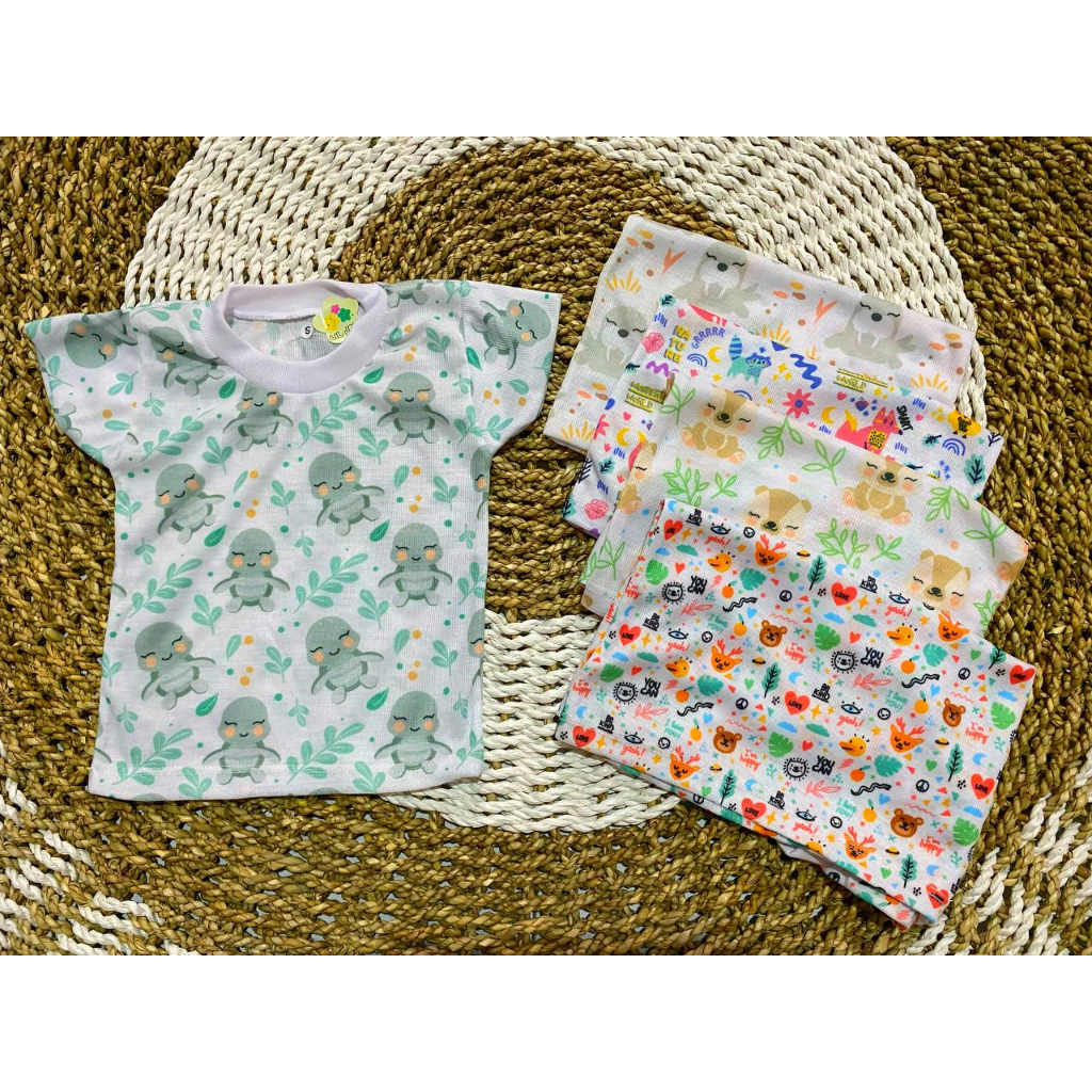 kaos anak LIL JOY MOTIF size S baru lahir