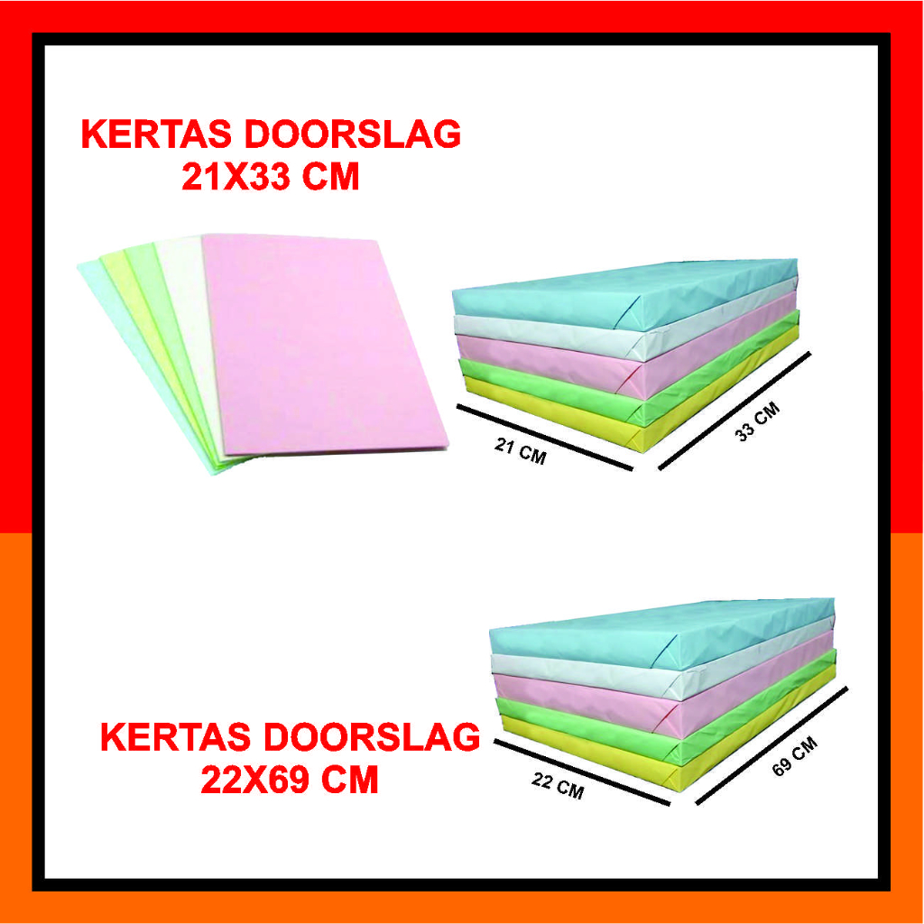 

Dorslag 40 lembar 22x69 dan 33x21 Kertas Bungkus Baju/ Kertas Bungkus Sepatu / Kertas Pola Baju