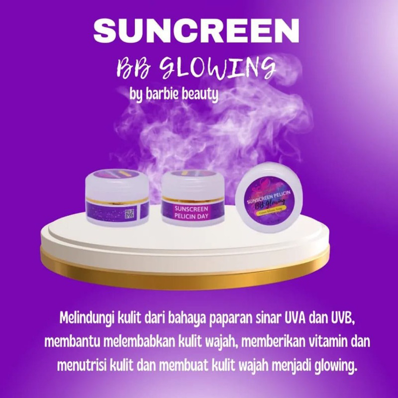 MFI - SUNSCREEN PELICIN BB GLOWING BARBIE BEAUTY SCI SPF30 PA++ | NETTO 12,5 gr