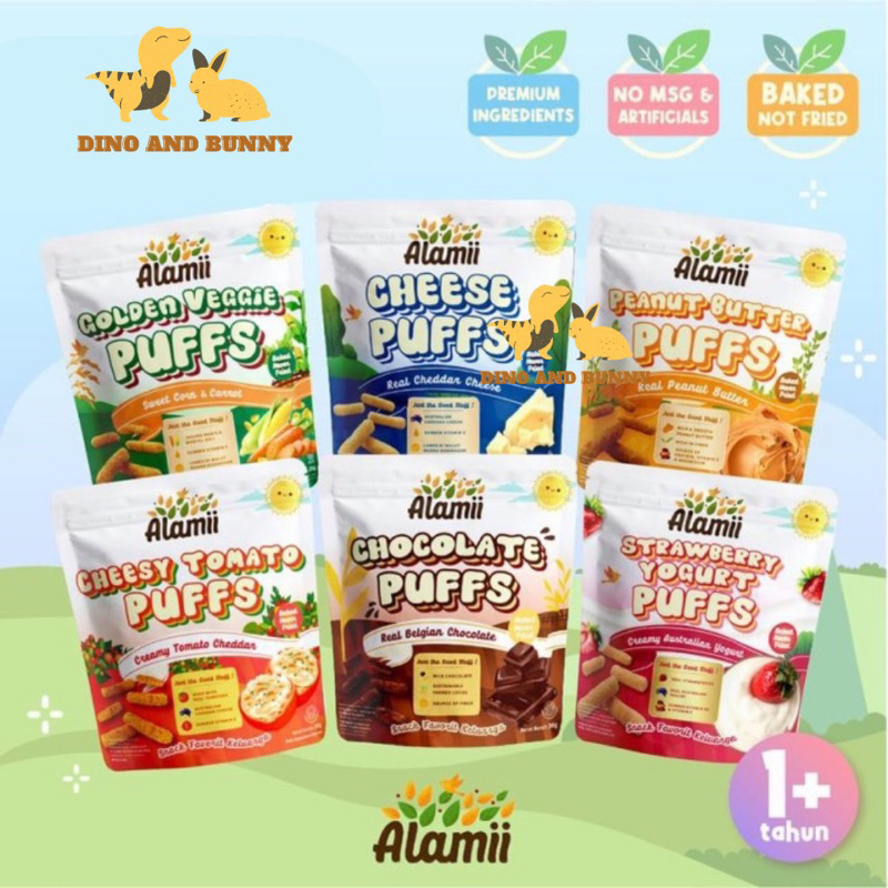 ALAMII SNACK PUFFS - Snack Bayi Snack Anak Usia 1 Tahun + NO MSG