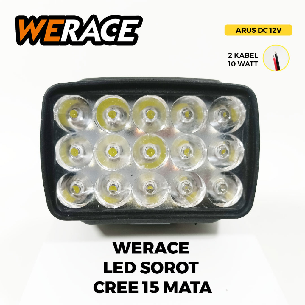 [WERACE] LAMPU TEMBAK SOROT CREE 6 MATA /8 MATA /15 MATA  / HARGA PER BIJI (SATUAN)