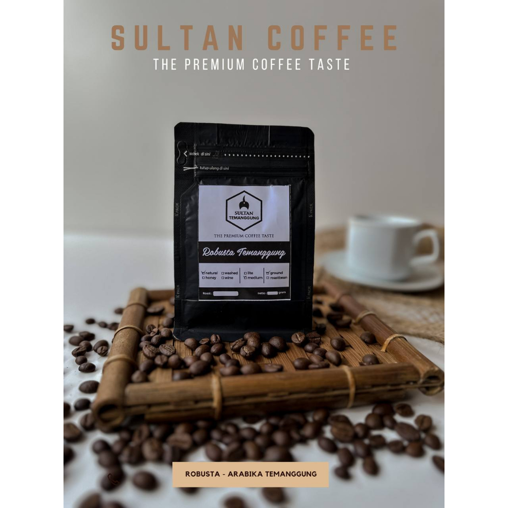 

Kopi Sultan Robusta Organik Premium 100 gr