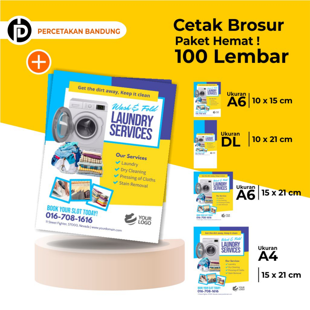 

Cetak Brosur Flyer Leaflet Pamflet (Paket 100 Lembar) Art Paper 150 Gr Full Color Percetakan Bandung