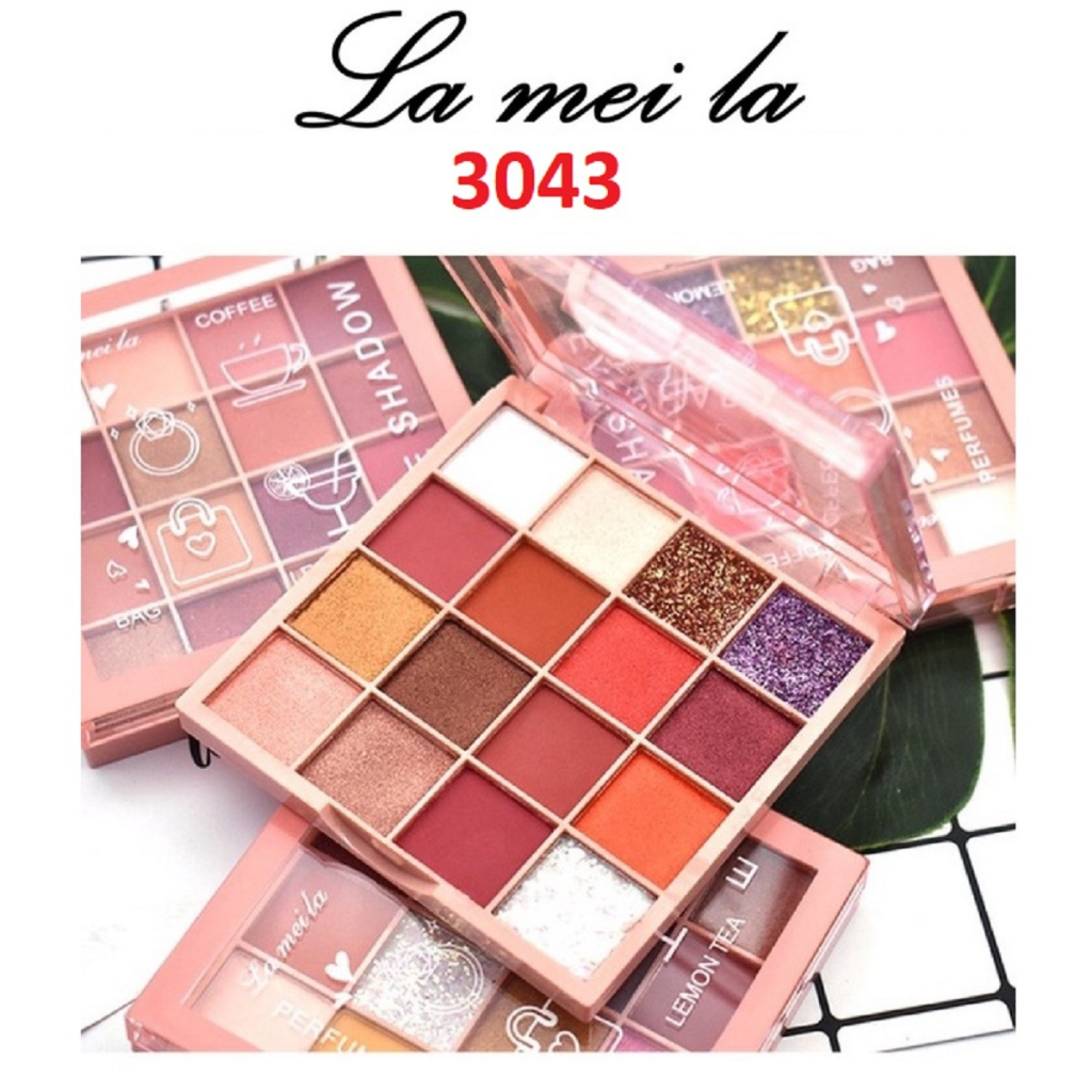 Beauty Jaya - Lameila Eyeshadow 3043 Palette Matte Pearlescent 16 Warna