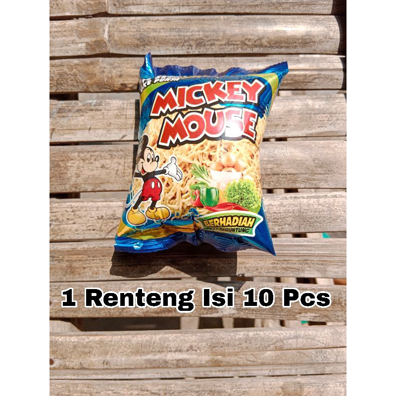 

Snack Mie mickey Mouse 1 Renteng Isi 10 Pcs