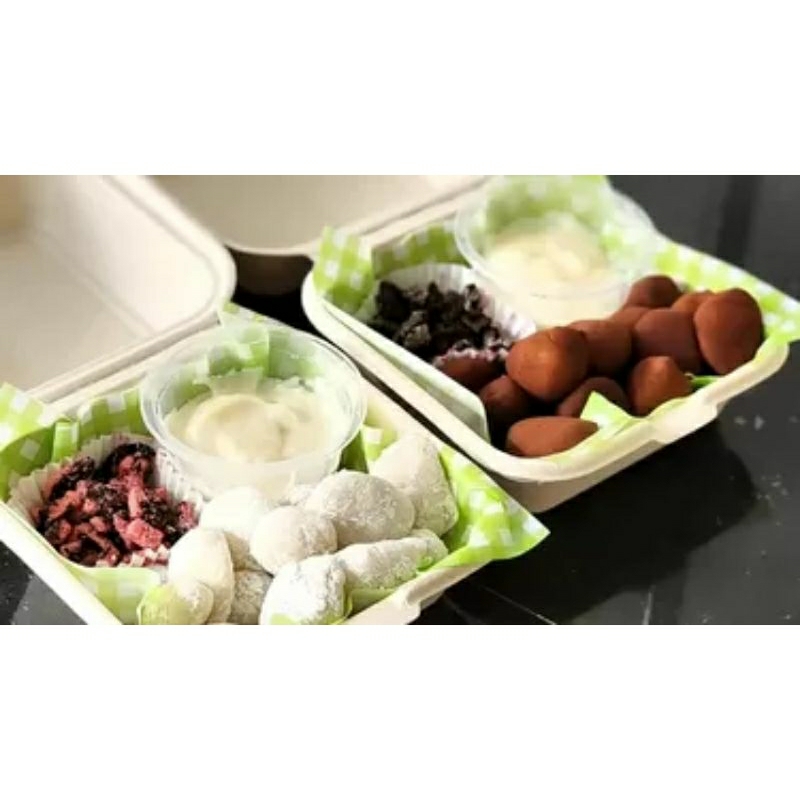 

mochi bites isi 6pcs cocolan (cream cheese and Oreo combo)