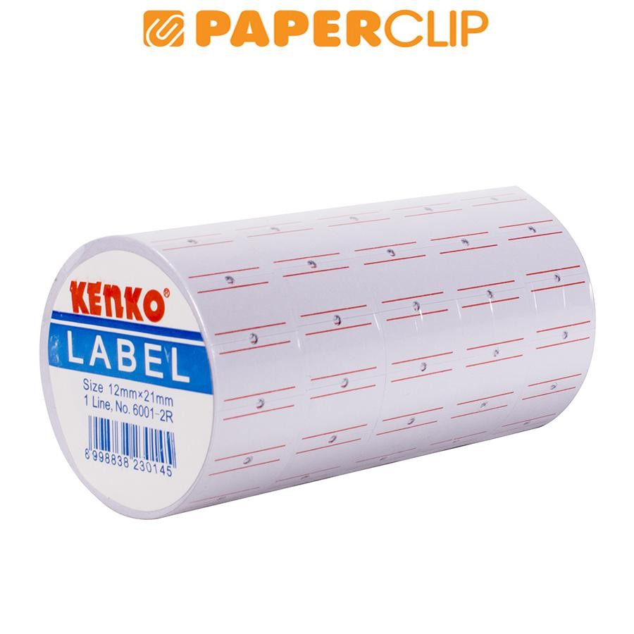 

KERTAS STICKER LABEL KENKO HARGA 1 Roll LINE ISI REFILL PRICE LABEL