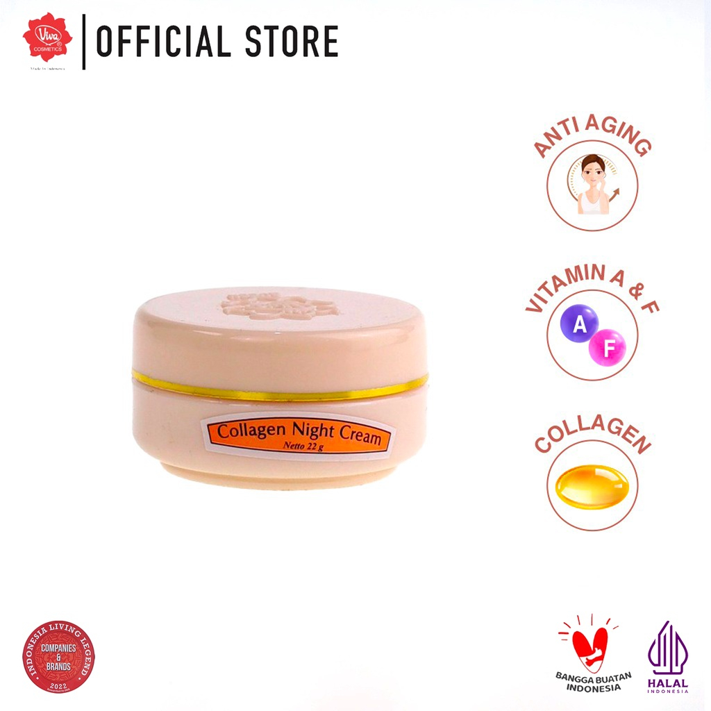 QEILA - Viva Queen Collagen Night Cream with Vit A &amp; F | Ready Stock