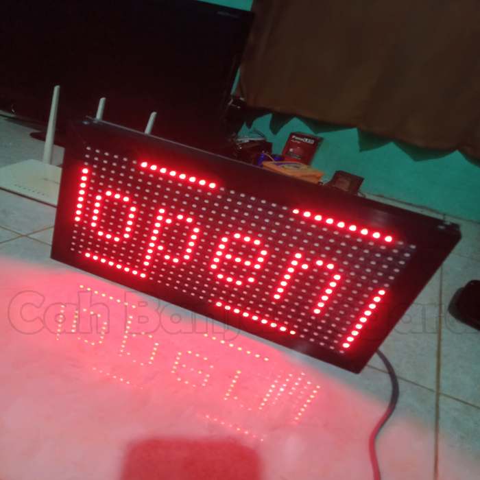 open closed running text wifi toko cafe resto