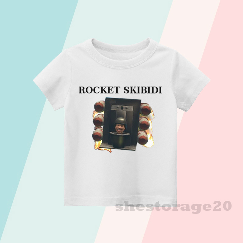 BAJU ANAK KAOS ANAK SKIBIDI TOILET ROCKET / SKIBIDI TOILET / ROCKET SKIBIDI / PAKAIAN ANAK LAKI-LAKI