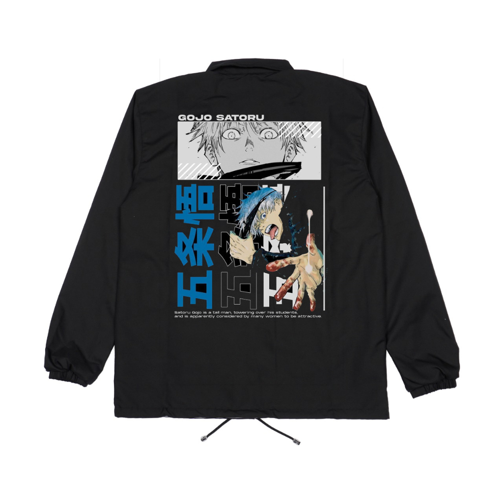 Jaket Coach Anime Jujutsu Kaisen Goju Satoru