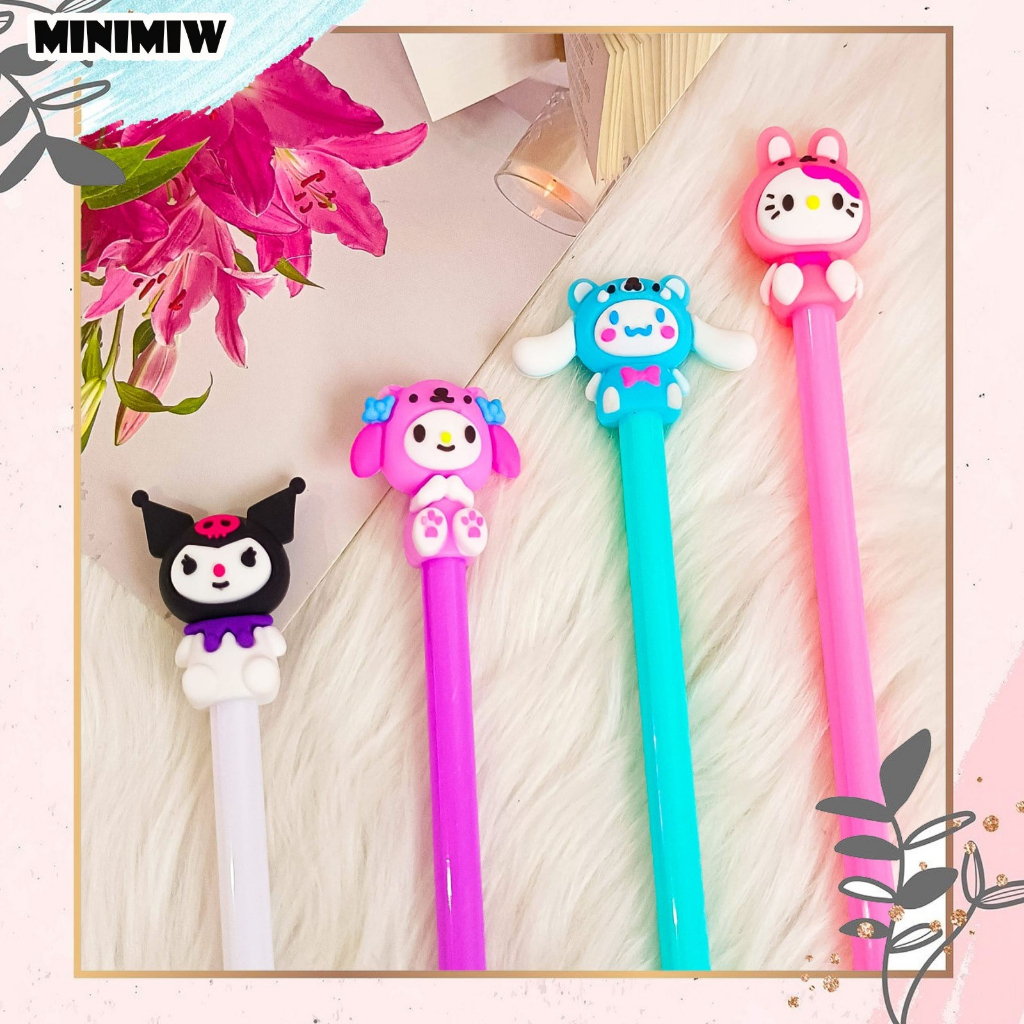 PULPEN SANRIO COSTUME TINTA GEL KARAKTER PEN UNIK BOLPEN PENA DISNET COD TERMURAH