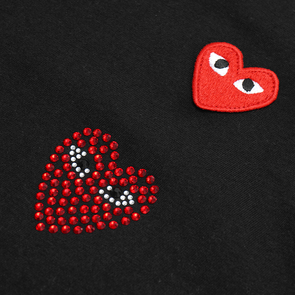 CDG Play Heart Beads T-Shirt