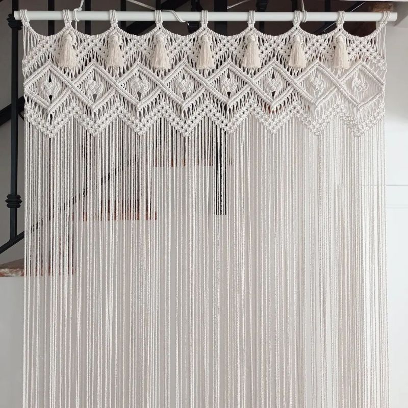 tirai pintu 100x200/ makrame gorden/ tirai macrame/  dekorasi/ hiasan dinding
