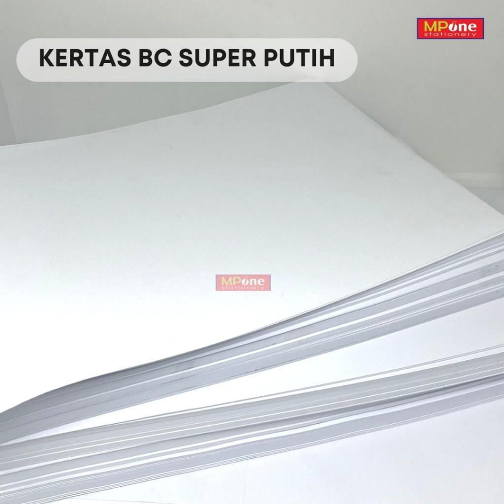 

(1pack) Kertas BC Super Putih / Kertas Brief Card Putih / Kertas BC Super Putih