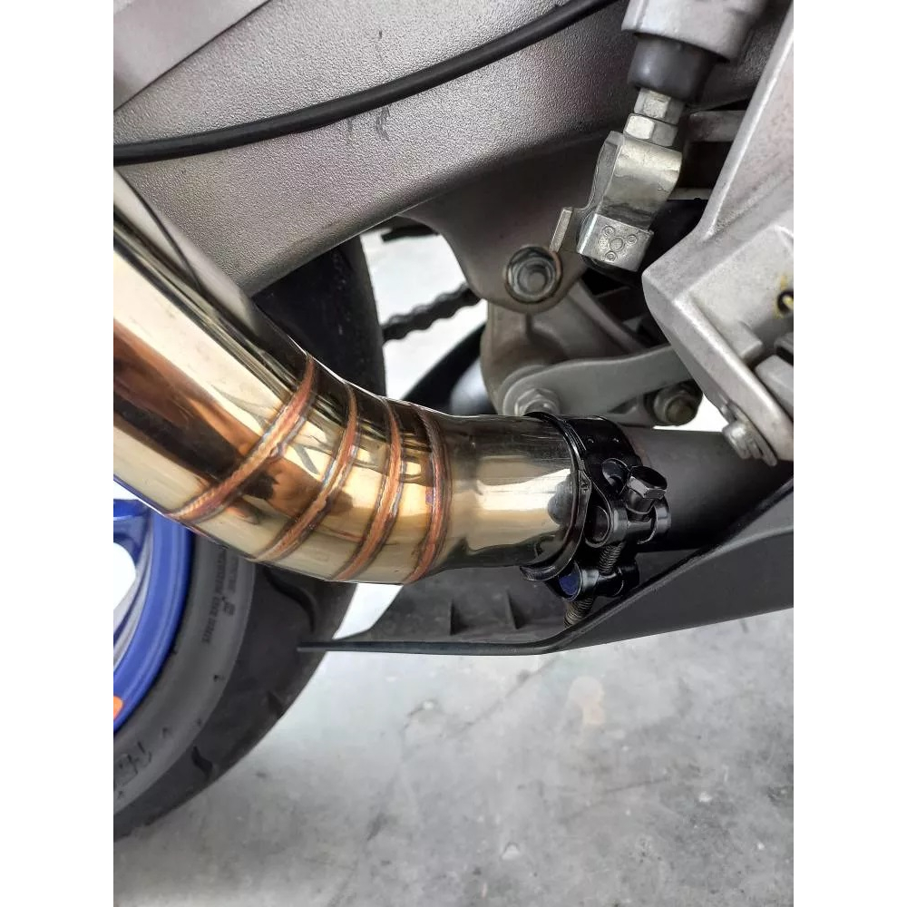 NEW PRODUCT HOT DEALS KLEM PIPA SLIP ON KNALPOT RACING ALL NEW CB150R CB 150R MID PIPE CLAMP
