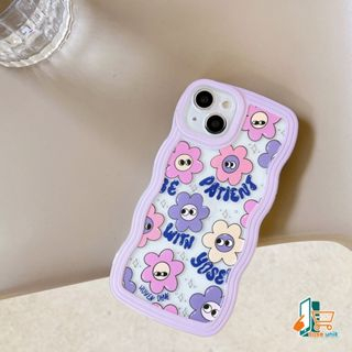 SS125 SOFTCASE SILIKON GELOMBANG MOTIF SMILE FLOWER FOR SAMSUNG A24 4G CS5960