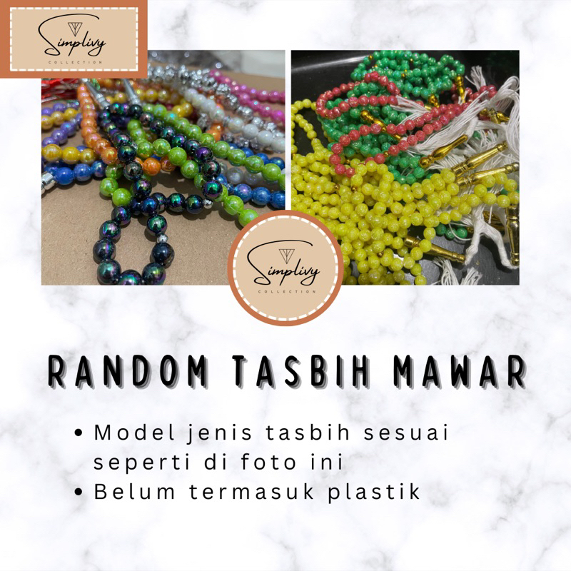 [Simplivy] Tasbih Mawar / Souvenir Pernikahan, Pengajian