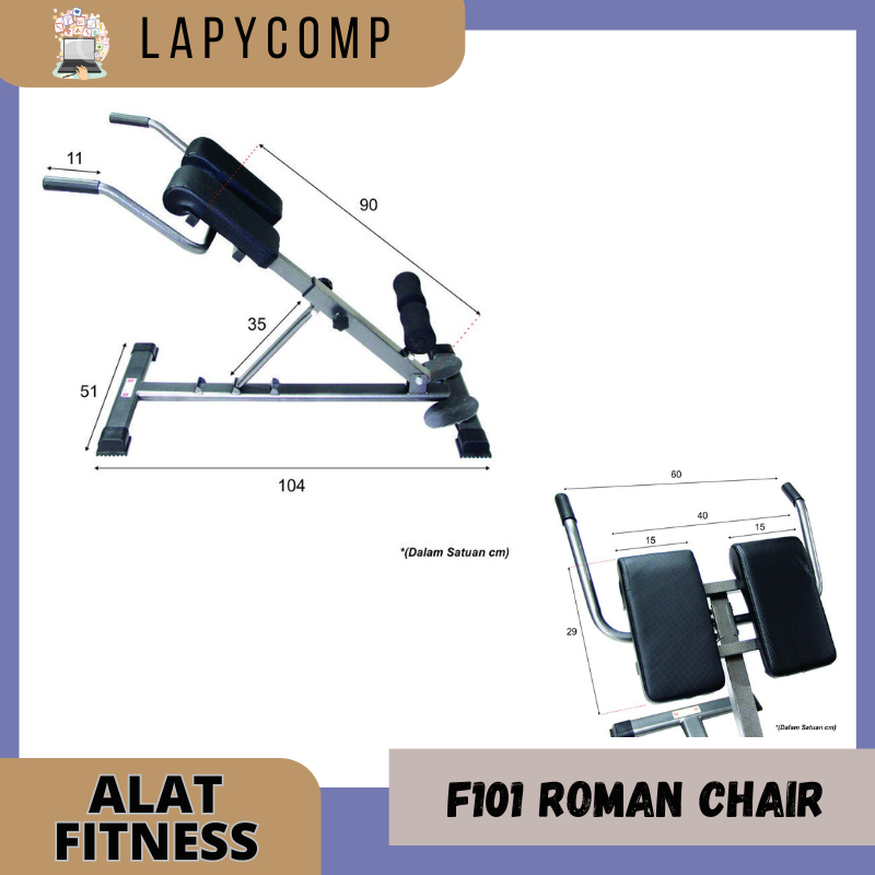 Kursi Fitness F101 Flexible Roman Chair With Handle For Home/Kursi Kesehatan/Kursi Olahraga Gym