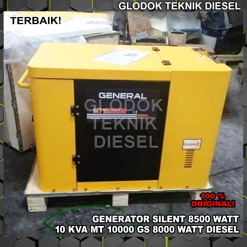 Genset Silent Diesel 8500 8000 Watt 3 & 1 Phase Generator Solar 10 KVA MT 10000 GS ORIGINAL TERBAIK 