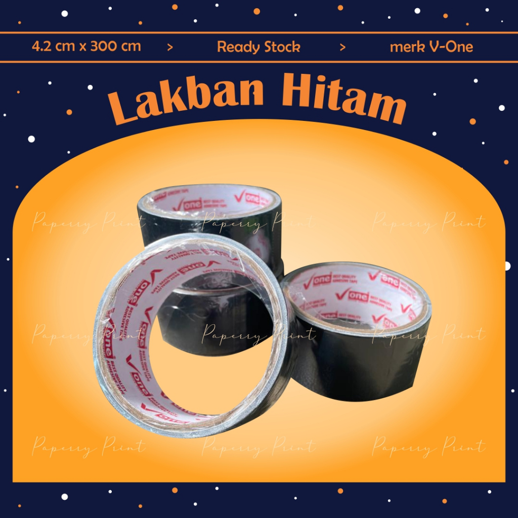 

Lakban Hitam / Isolasi Hitam / Lakban Kain Hitam / Cloth Tape Black / Isolasi Lakban