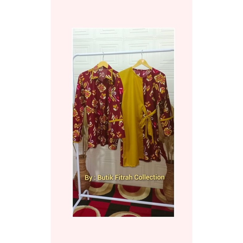 Batik couple/ Batik kombinasi/ atasan batik/ atasan batik couple/ Butik Fitrah/ batik katun/ batik p