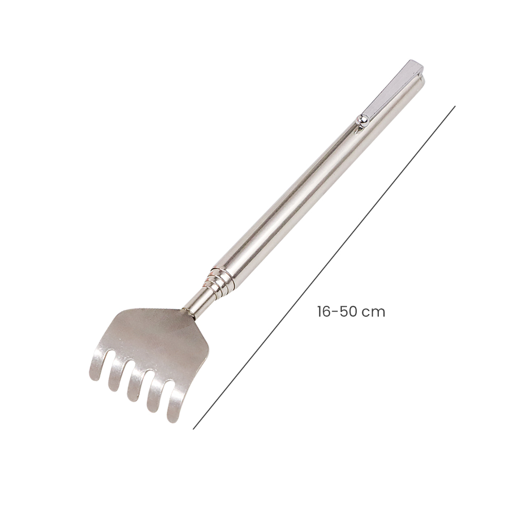 Alat Garuk Punggung Extendable Telescopic Stainless Steel - LJ-158 - Silver