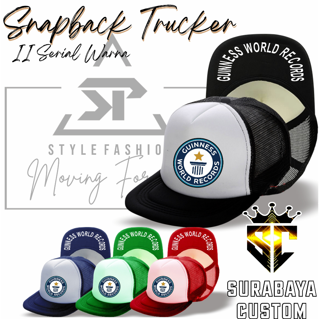 topi snapback trucker guinness record best seller premium high Quality