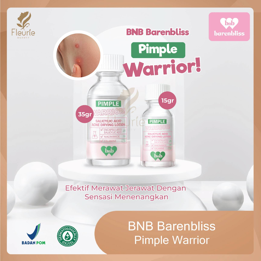 BNB Barenbliss Pimple Warrior Salicylic Acid Acne Drying Lotion 35gr/15gr - Perawatan Jerawat Original BPOM