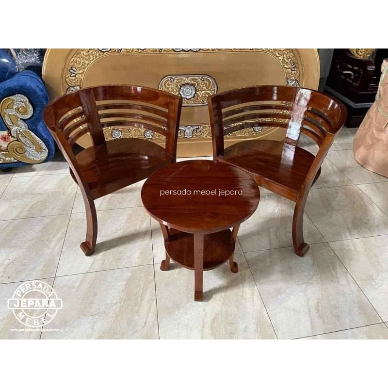 Kursi teras cantik / Kursi teras jati / Kursi teras minimalis / Kursi jati