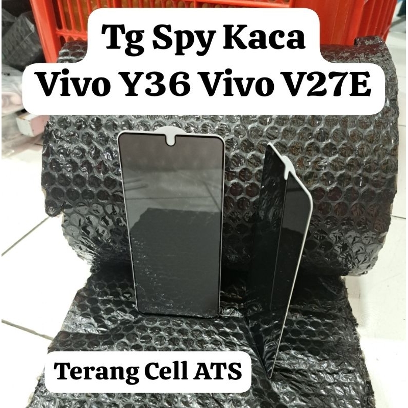 TG TEMPERED GLASS SPY KACA FULL TG TEMPERED GLASS PRIVACY ANTI SPY VIVO Y36 VIVO V27E