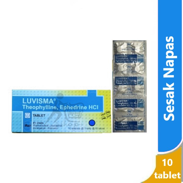 Luvisma / 10 tablet - obat sesak napas asma dada sesak bronchitis