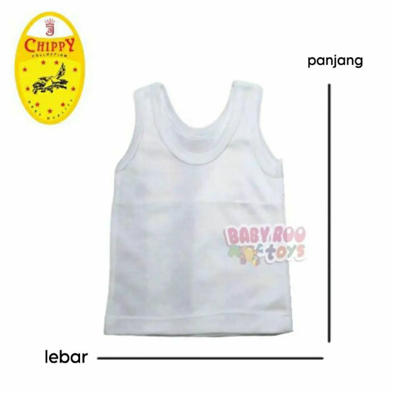 CHIPPY SINGLET ST165 PUTIH KIDS