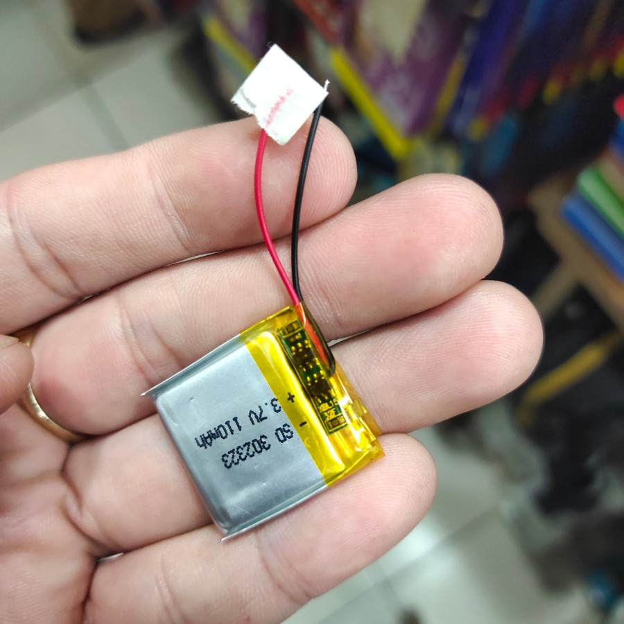 BATERAI UNIVERSAL 302323 TEBAL 3MM KABEL 2 UKURAN 23mm x 23mm MANTUL