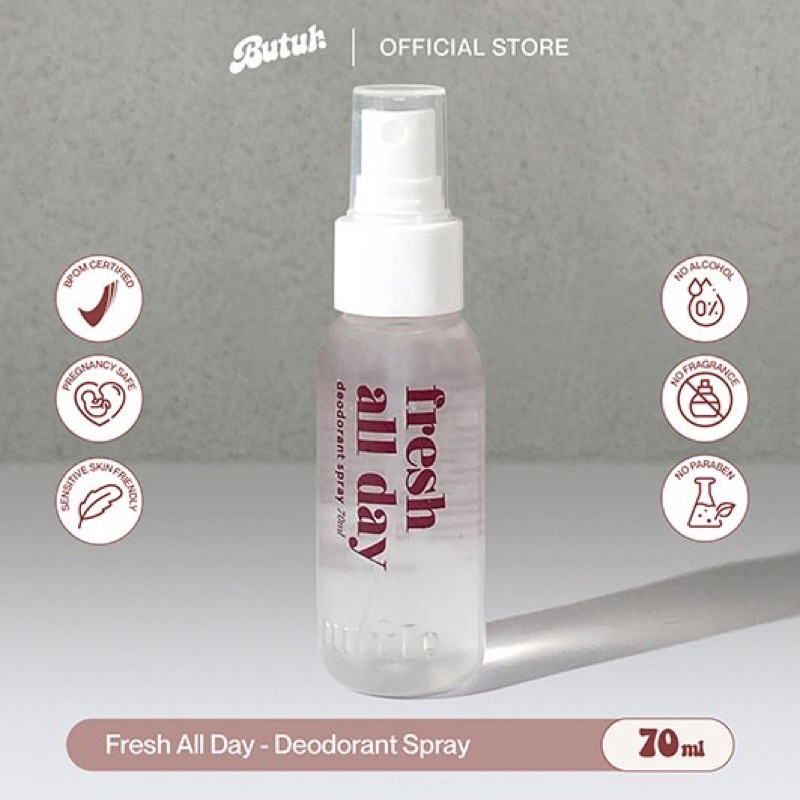 [BPOM] BUTUH DEODORANT SPRAY ENERGY FRESH 24 HOURS | BUTUH DEO SPRAY