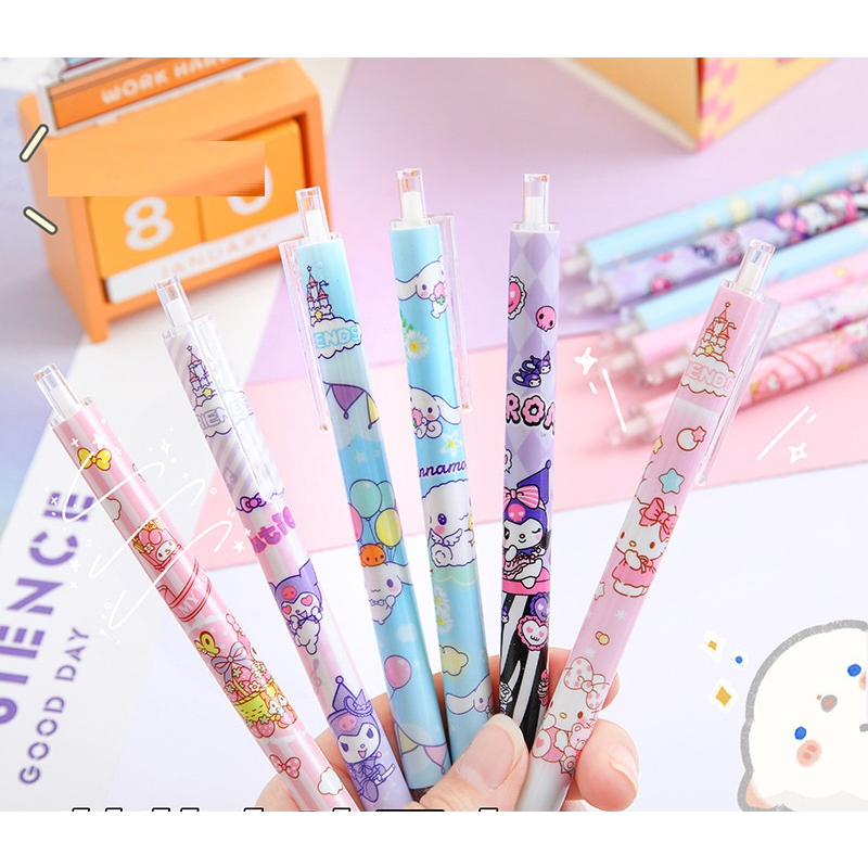 

[DZ] ST436 - 0.5mm Pulpen Gel Sanrio Pen MyMelody Kuromi Cinnamoroll Pompurin