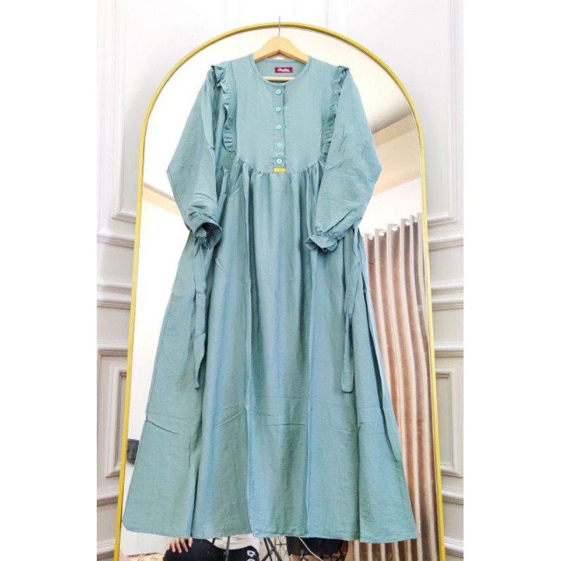 ALMAHYRA DRESS | GAMIS POLO LINEN PREMIUM