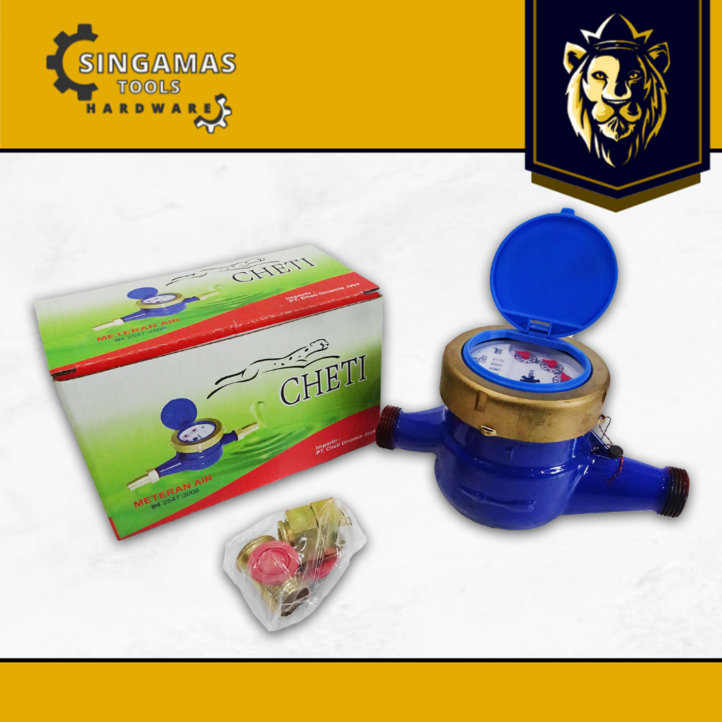 CHETI Meteran Air PDAM Body Besi 1/2"