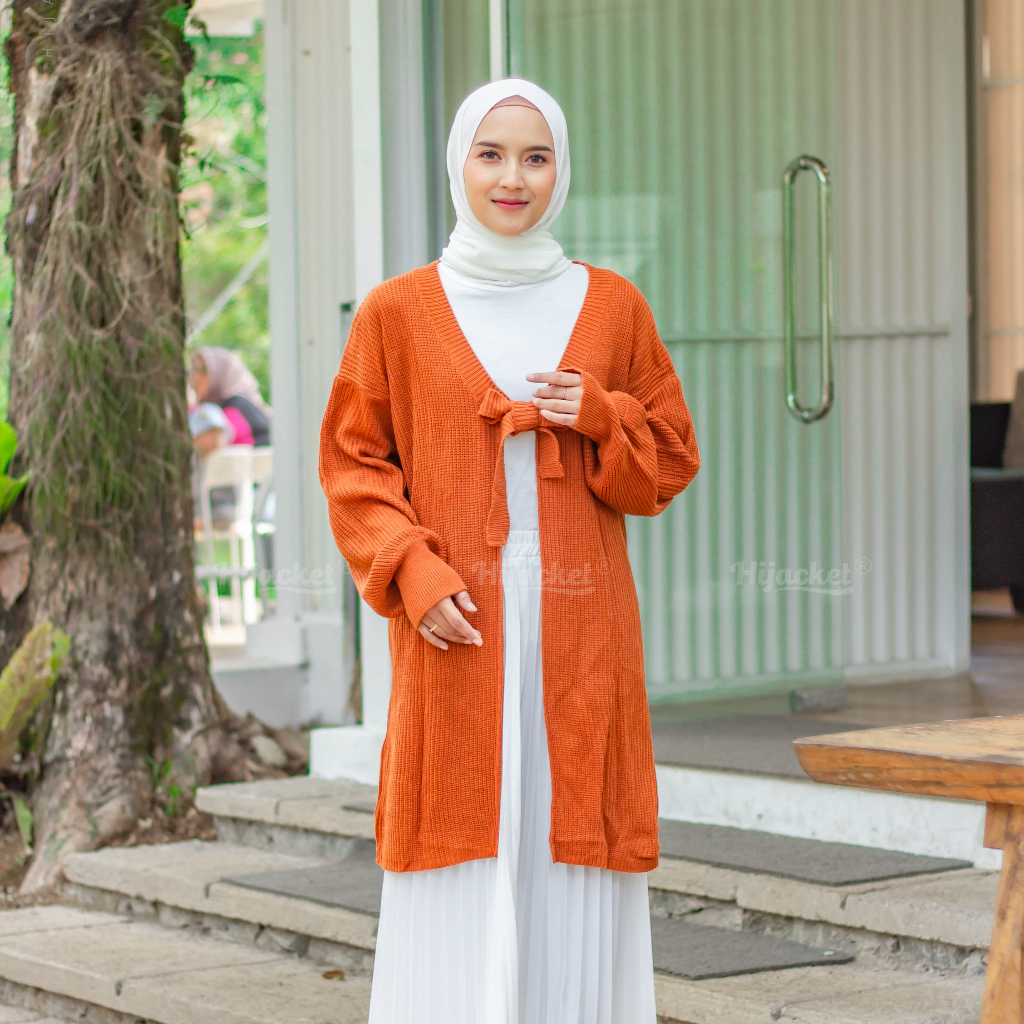 HIJACKET ARA | HIJAKET JAKET HIJAB PANJANG WANITA MUSLIMAH SYARI