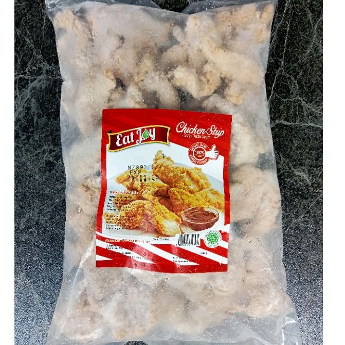 

Chicken Strip EATJOY 1 Kg / Filet Daging Ayam Dada Krispy