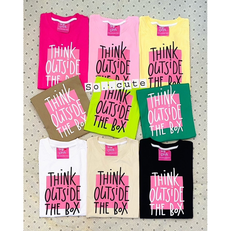 ATASAN OVERSIZE SO SUTE THINK OUTSIDE THE BOX KAOS IMPORT BANGKOK (BJSC566)
