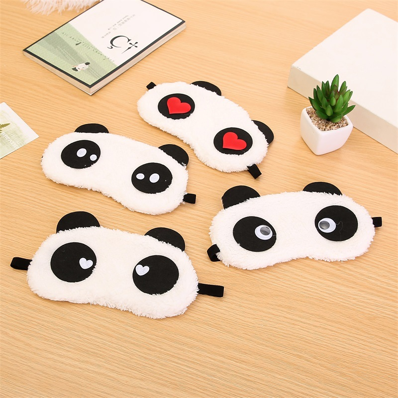 DOMMO - D6076 Penutup Mata Tidur Karakter Panda / Sleeping Eye Panda Lucu / Eye Cover Cute Panda / Penutup Mata Import / Penutup Mata Lucu