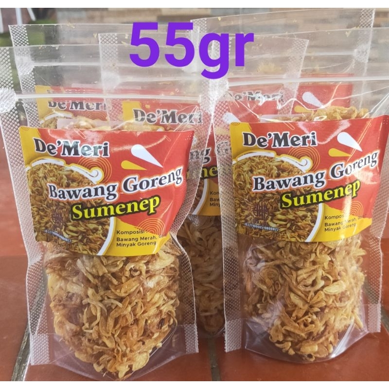 

Bawang Goreng Sumenep Kemasan Pouch 55 gram