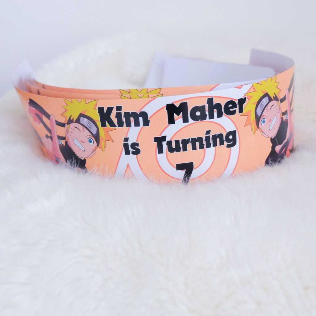 

Naruto Label Sleeve Dus Packing / Bento / Nasi Kotak Birthday / Hampers Ulang Tahun