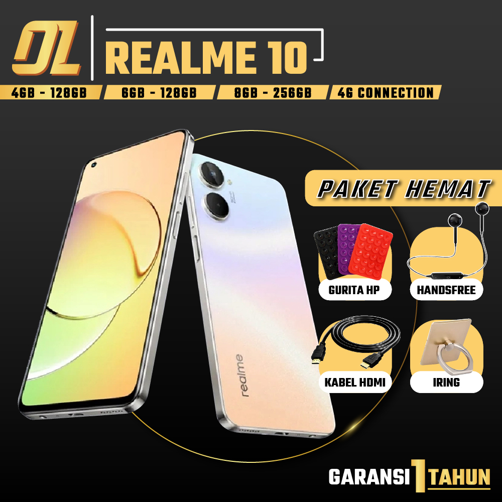 Realme 10 4/128 8/128 8/256 RAM 4 8 ROM 128 256 GB 4GB 8GB 128GB 256GB HP Smartphone Android