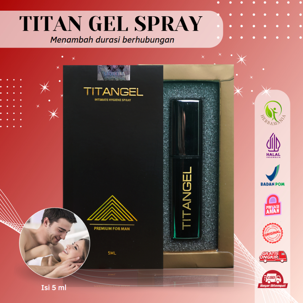 TITAN GEL SPRAY OBAT EJAKULASI DINI HERBAL BPOM DIJAMIN AMAN
